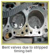 Bent broken valve diagnostic & causes