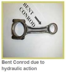 Bent conrod diagnostic and causes