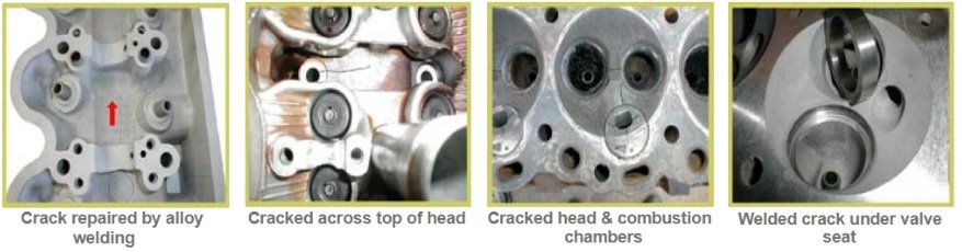 Cracked cylinder head diagnostic & causes